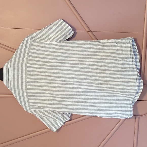 3/$20 - Joe's Jeans - Linen Short Sleeve Button-up - Picture 3 of 5